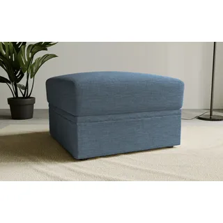 Home Affaire Polsterhocker Lavars Schlafsofa Polyester 70 x 46 x 70 cm Blau