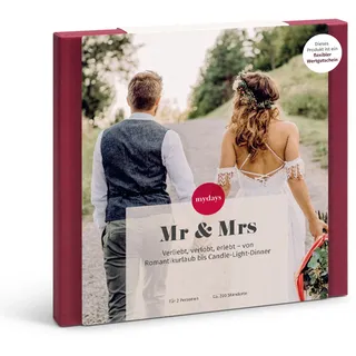 mydays Geschenkbox Mr & Mrs, Geschenkbox zur Hochzeit