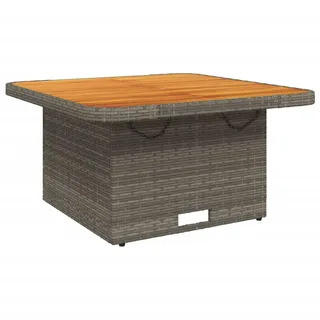 vidaXL Gartentisch 80 x 80 x 71 cm Grau