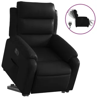 vidaXL Relaxsessel mit Aufstehhilfe Elektrisch Schwarz Kunstleder - Schwarz