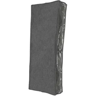 Homeware Unterbettkommode , Grau, Klar , Kunststoff, Textil , Uni , 1 Fächer , 105x45x16 cm , Tragegriff, faltbar , Ordnen & Aufbewahren, Kleideraufbewahrung, Kleidersäcke & Vakuumbeutel