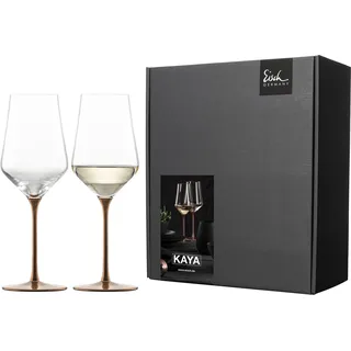 EISCH 2 Weißweingläser 518/3 i.Geschenkkarton Festivity KAYA 77351829 - Transparent, Kupfer