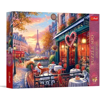 Trefl - Puzzle 500 Teile, Love Story: Liebe in Paris, Premium Plus | Für Kinder und Erwachsene ab 14 Jahren, hochwertige, kreative Unterhaltung, präzise passende Teile