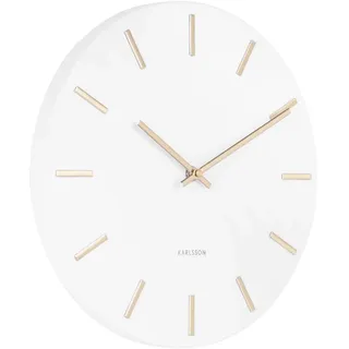 Karlsson – Wanduhr Charm Small – Weiß - Weiß