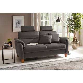 Home Affaire 2,5-Sitzer "Palmera, B: 179 cm", mit Federkern, anthrazit