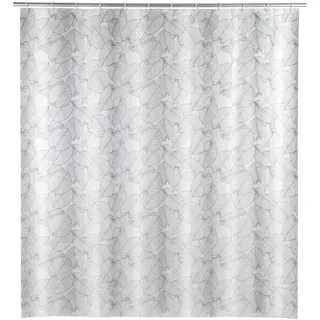 Wenko Duschvorhang Samoa 180 x 200 cm schwarz/weiß