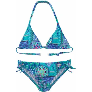 Buffalo Triangel-Bikini "Shari Kids" im Folklore-Print, türkis, bedruckt