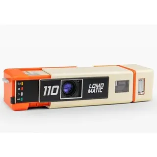 Lomography Lomomatic 110  Camera & Flash Golden Gate edition