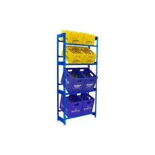 Simonrack Getränkekistenregal SIMONBOTTLE 4 8425437119507 blau 80,0 x 30,0 x 200,0 cm