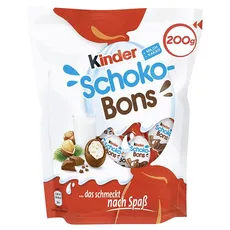 kinder Schoko-Bons – Cremige kinder Schoko-Bons mit Milchcreme und zarter Vollmilchschokolade – 1 Packung à 200 g