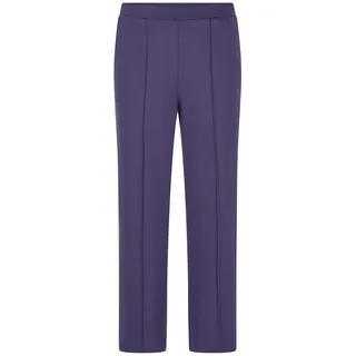 GOLDNER 7/8-Hose »Kurzgröße Verkürzte Jersey-Hose VERA mit Biesen«, lila