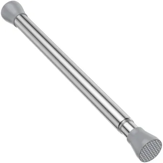 AIZESI 1 Stück Gardinenstange ohne Bohren 40-70cm Ø22mm, Teleskopstange zum Klemmen Klemmstange für Gardinen, Spannstange ohne Bohren, Ausziehbar Vorhangstange für Schrank Küche Schrank - Silber