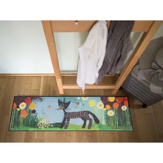 Salonloewe Rosina Wachtmeister Fußmatte Margherite 35 x 120 cm Läufer Katzen bunt