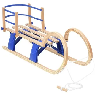 vidaXL Klappschlitten mit Rückenlehne 110 cm Sperrholz