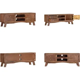 vidaXL TV Schrank 110x30x40 cm Raues Mangoholz - TV-Möbel - TV-Schrank - TV-Schränke - Sideboard - Braun
