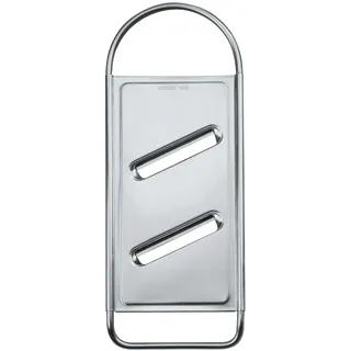 Fackelmann Gurkenhobel, Reibe aus Edelstahl, Gemüsehobel mit zwei extrascharfen Klingen (Farbe: Silber), Menge: 1 Stück