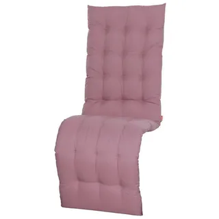 Siena Garden Liegenauflage , Altrosa , Textil , Uni , Füllung: Schaumstoff , 48x6x160 cm , hochwertige Qualität, für den Außenbereich geeignet, mittels Bändern zu befestigen , Gartenmöbel, Gartenpolster & Auflagen, Liegenauflagen