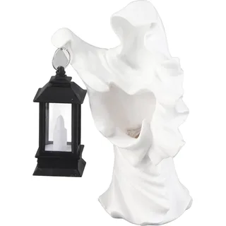 Harz-Geist mit Laterne,Harz-Geist Höllenbote Statue,Halloween-Skulptur,Harz-Geist,Garten Dekoration