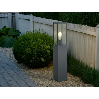 LED Pollerleuchte Garten Wegbeleuchtung modern Außenlampen in Anthrazit, H: 80cm