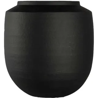 Byon Studio Pot Dylan – Großer Pflanzentopf aus Terrakotta, Matt Schwarz, Handgefertigt, Nicht 100% wasserdicht, 29 x 29 x 29 cm, 5240920401