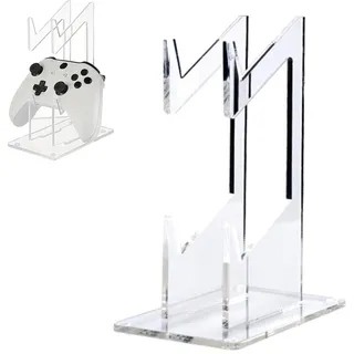 KARELLS Kopfhörerständer,Gaming Controller Halter Ständer,Headset Stand,Halter für Controller,Gaming Kopfhörer Ständer aus Acryl,Headset Halterung 2 Ebenen für Schreibtisch