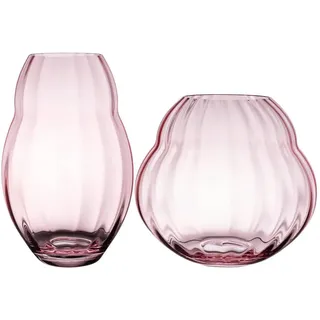 Villeroy & Boch "Vasen-Set Rose Garden Home 17 cm & 20 cm 2er Set rosé", rosé