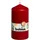 Stumpenkerze 130 x 68 rot