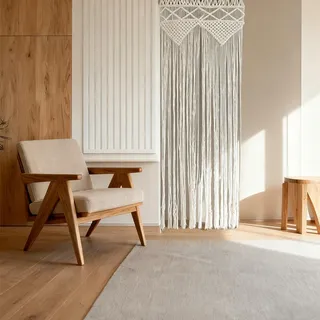 Mocrop 72×190cm Makramee Vorhang Boho Style Türvorhang Wandteppich, Reines Handstricken Boho Vorhang, Raumteiler Tür, Fadenvorhang, Für Haus, Restaurant, Hochzeit, Wohnwagen Deko