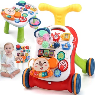 MalPlay Laufwagen 5 in 1 mit Spielzeugen und Piano | Gehfrei Spiel- und Lauflernwagen Lauflernhilfe Gehhilfe Musik | Spielecenter für Babys ab 6 Monaten