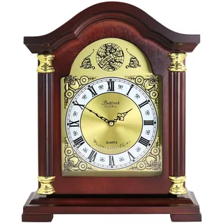 Bedford Clock Collection Redwood Kaminuhr mit Glockenspiel