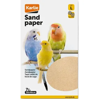 Karlie Sandpapier Schnabelpflege Vogel Papier beige 28 x 46 cm