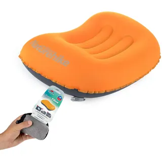 Naturehike Aeros Reisekissen TPU Ultraleicht Aufblasbares Wasserfest Komprimierba Camping Kissen Schlafen Nacken für Strand Wandern Backpacking(Orange )