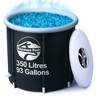 Cold Plunge Tub - Tragbare Eisbadewanne für Sportler & Erwachsene - Aufblasbare Badewanne für Kaltwassertherapie, Sporterholung & Wellness - Outdoor & Indoor - 5 Jahre Garantie