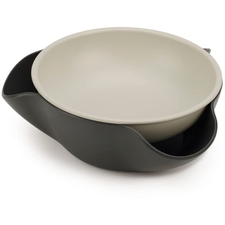 Joseph Joseph Double-Dish Servierschale für Oliven, Nüsse, perfekt für Aperitifs, Grey