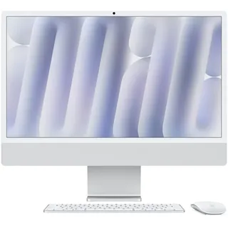 iMac 24" Retina 4,5K Display 2024 M4 16 GB RAM 256 GB SSD 10-Core GPU Silber