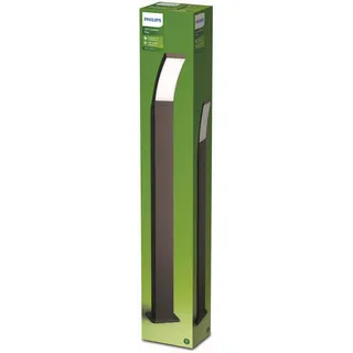 Philips Sockelleuchte Aluminium 96,0 cm spritzwassergeschützt IP44 grau