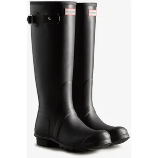 Gummistiefel HUNTER "Original Tall", Damen, Gr. 38, schwarz, Synthetik, Schuhe Gummistiefel, wasserdicht