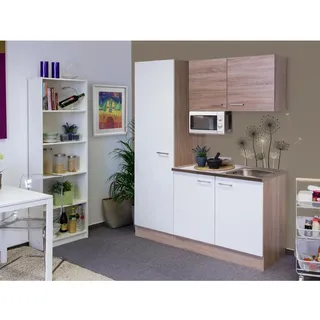 Flex-Well Küchenzeile Samoa 150 cm weiß