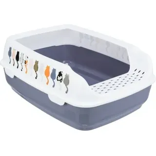 Trixie Katzentoilette Delio 35×20×48cm Grau/Weiß