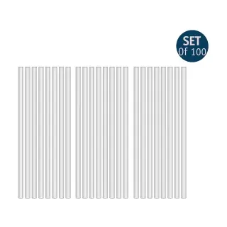 Koziol CHEERS STRAWS Sicherheits-Trinkhalme, Set, Umweltfreundliche und bruchsichere Trinkhalme, ideal für jeden Anlass, Länge: 20 cm, 100 Stück