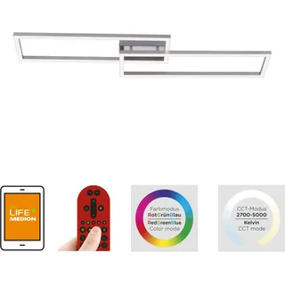 Leuchten Direkt Lola Smart LED Deckenleuchte Maxi 110 x 25 cm RGBW Smart - Weiß