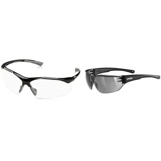 Uvex Sportbrille Sportstyle 223 & Erwachsene Sportstyle 204 Sportsonnenbrille, Smoke, One Size