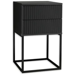 SchlafKONTOR Nachttisch Marle 40 x 65 x 38,5 cm Graphit