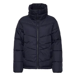 Wintermantel B.YOUNG "Jacke BYBOMINA", Damen, Gr. 40, blau (peacoat), Obermaterial: 100% Nylon NY., Mäntel Wintermantel