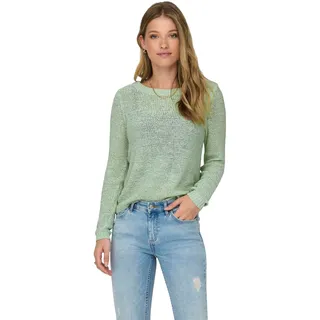 Only Damen Langarm Rundhals Strick Pullover KNT NOOS« ONLY Subtle Green 15113356