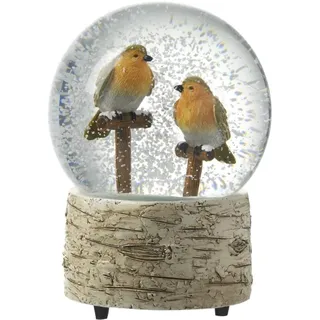 Unbekannt HSE Weihnachts-Schneekugel/Kuppel/Wasserball Two Robins