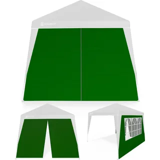 Deuba 2x Seitenteil grün für Pavillon Capri 3x3m wasserdicht Pop-Up inkl. Tasche UV-Schutz 50+ Faltpavillon Gartenzelt Partyzelt - Grün