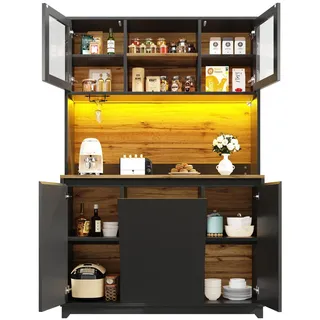 Okwish Buffet 120 x 40 x 180 cm Schwarz