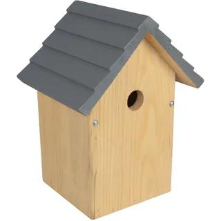 Windhager Nistkasten Cosy für Vögel | Kiefernholz massiv, Einflugloch Ø 28 mm, Holz | Vogelhaus, Vogelnistkasten für Meisen, zum Aufhängen | witterungsbeständig, langlebig | 27,50 x 18 x 20,50 cm