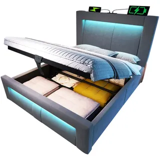 Okwish 90 x 200 cm Grau